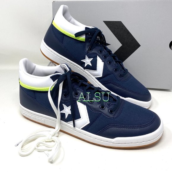 Converse Fastbreak Pro Mid Leather Sneakers Canvas Blue Men's Size 167609C - Picture 7 of 9